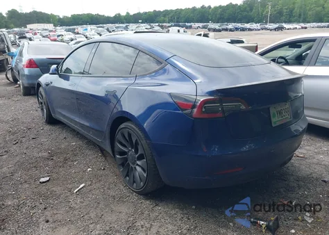 2022 Tesla Model 3 Performance Dual Motor All-Wheel Drive from USA, damaged, VIN 5YJ3E1EC4NF125289